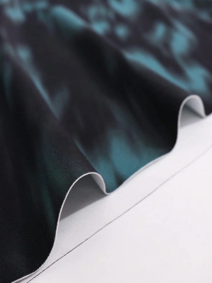 Men's Tie-Dye Body Supporting Tank Top & Short Set Sleepwear